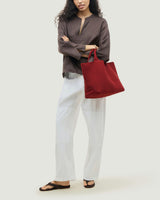 St. Barths Medium Tote | Rosso