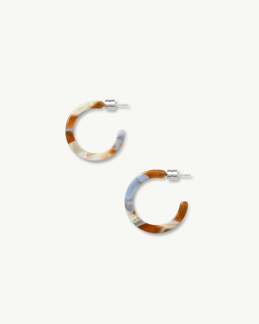 Mini Hoops in Blue Roma