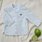 TARTINE ET CHOCOLAT Navy Checked Baby Shirt