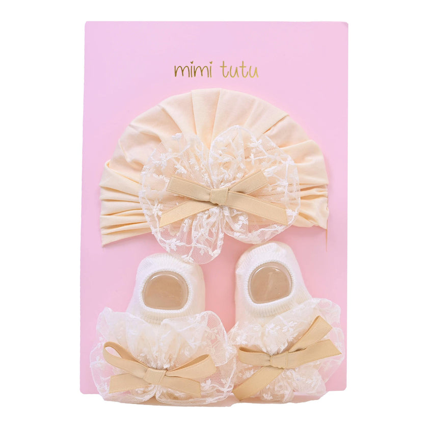 Yellow Lace Bow Ribbon Set