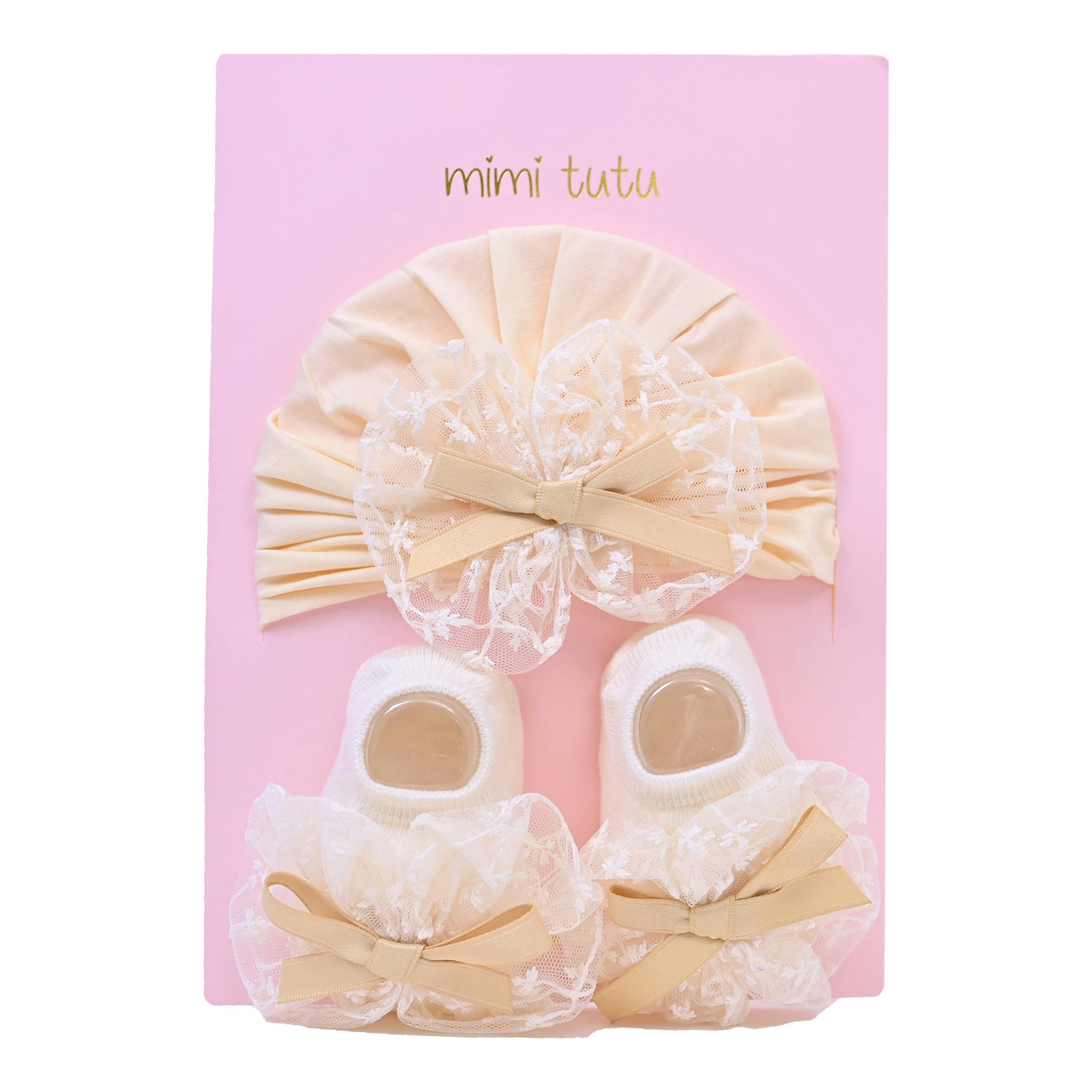 Yellow Lace Bow Ribbon Set