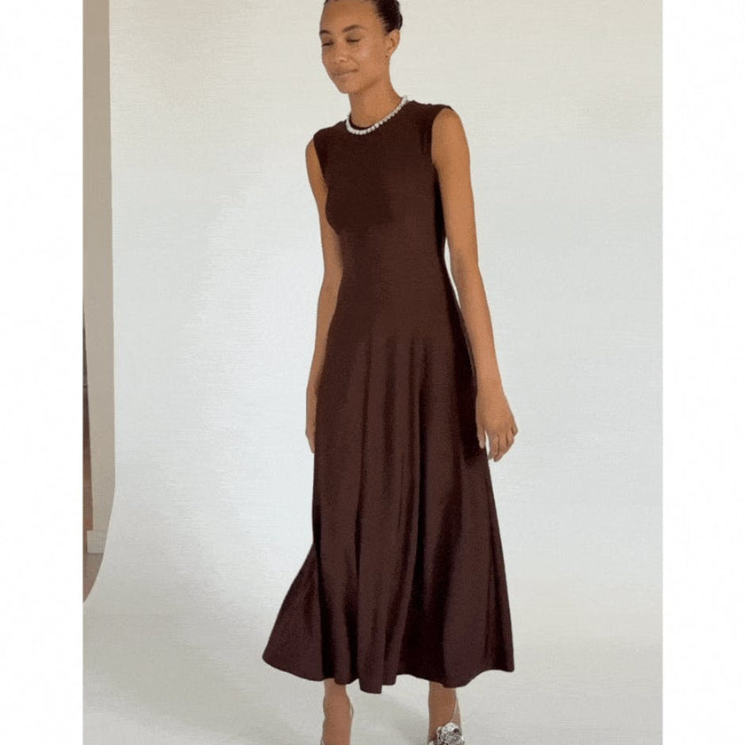The Mila Dress - Chocolate Jersey