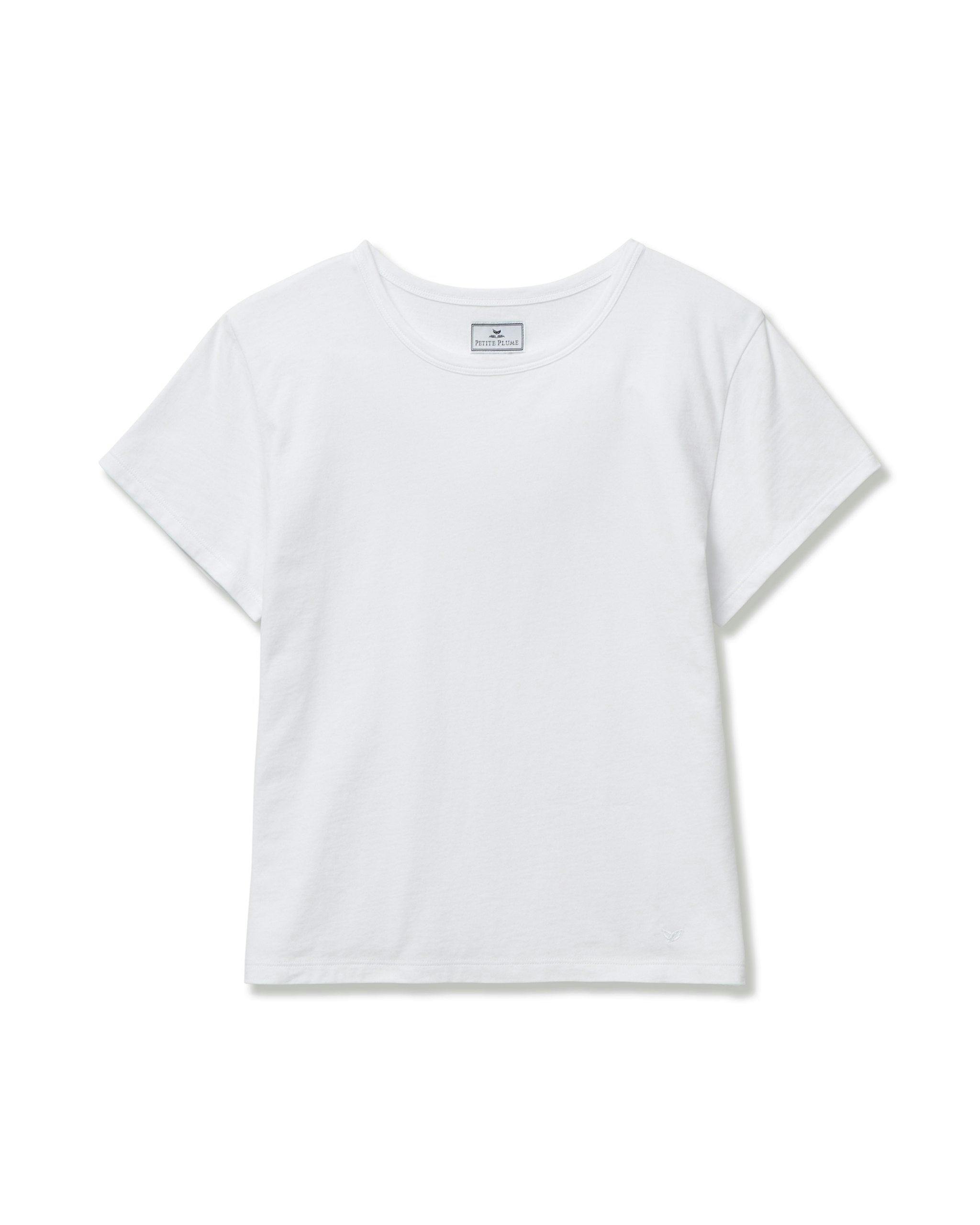 Women's Pima Essential Crew Neck Tee in White