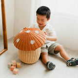 Mushroom Handcrafted Rattan Storage Basket - Wicker