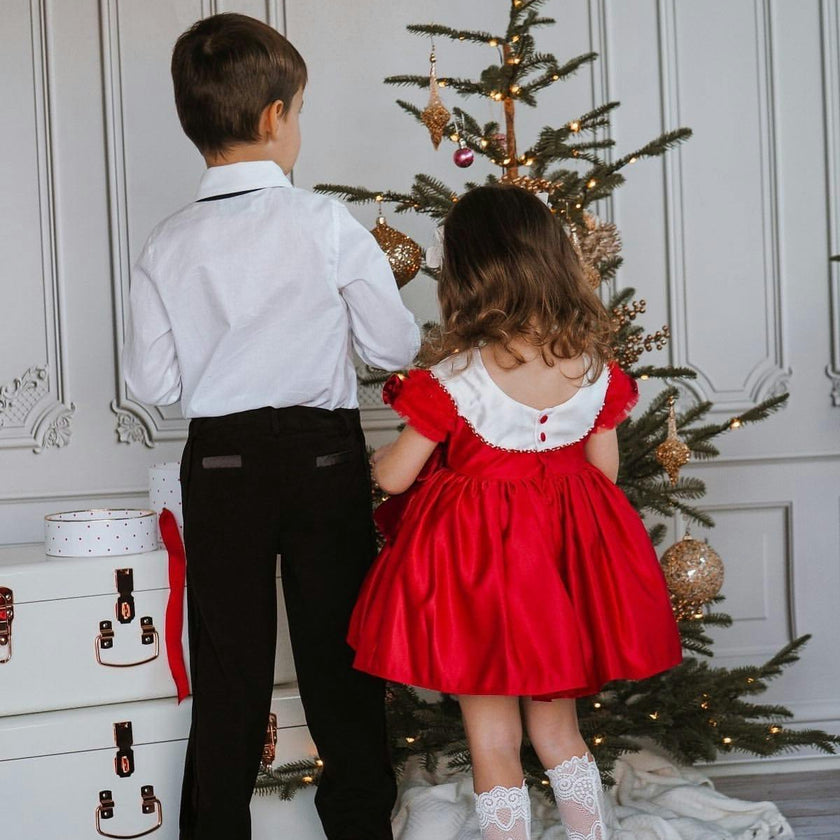 Tuxedo Shirt and Pants Set