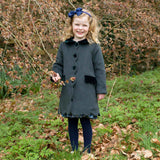Green Scalloped Dress Coat