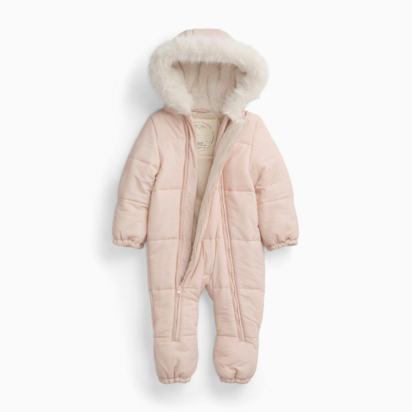 Water Repellent  Padded Snowsuit - Pink