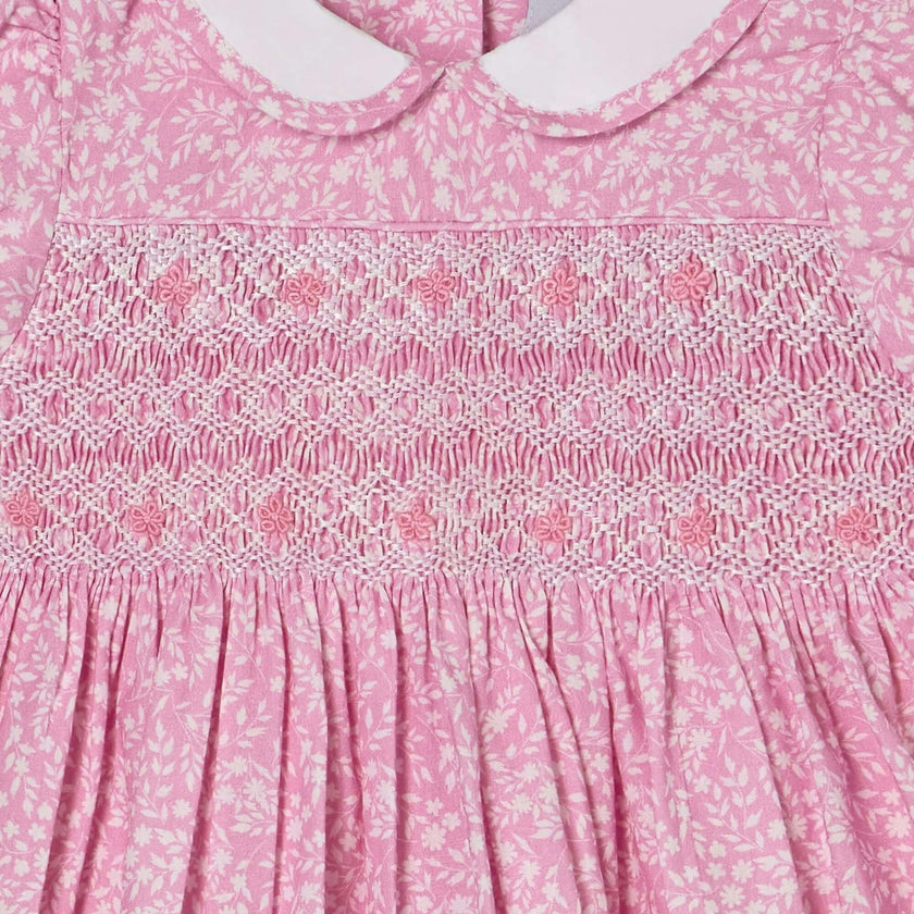 Hand-Smocked Baby Dress - Erica