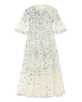 Tabitha Sequin Maxi Dress, Crème