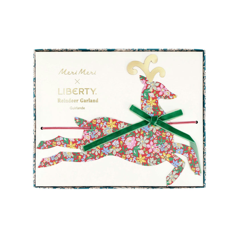Meri Meri x Liberty Reindeer Garland
