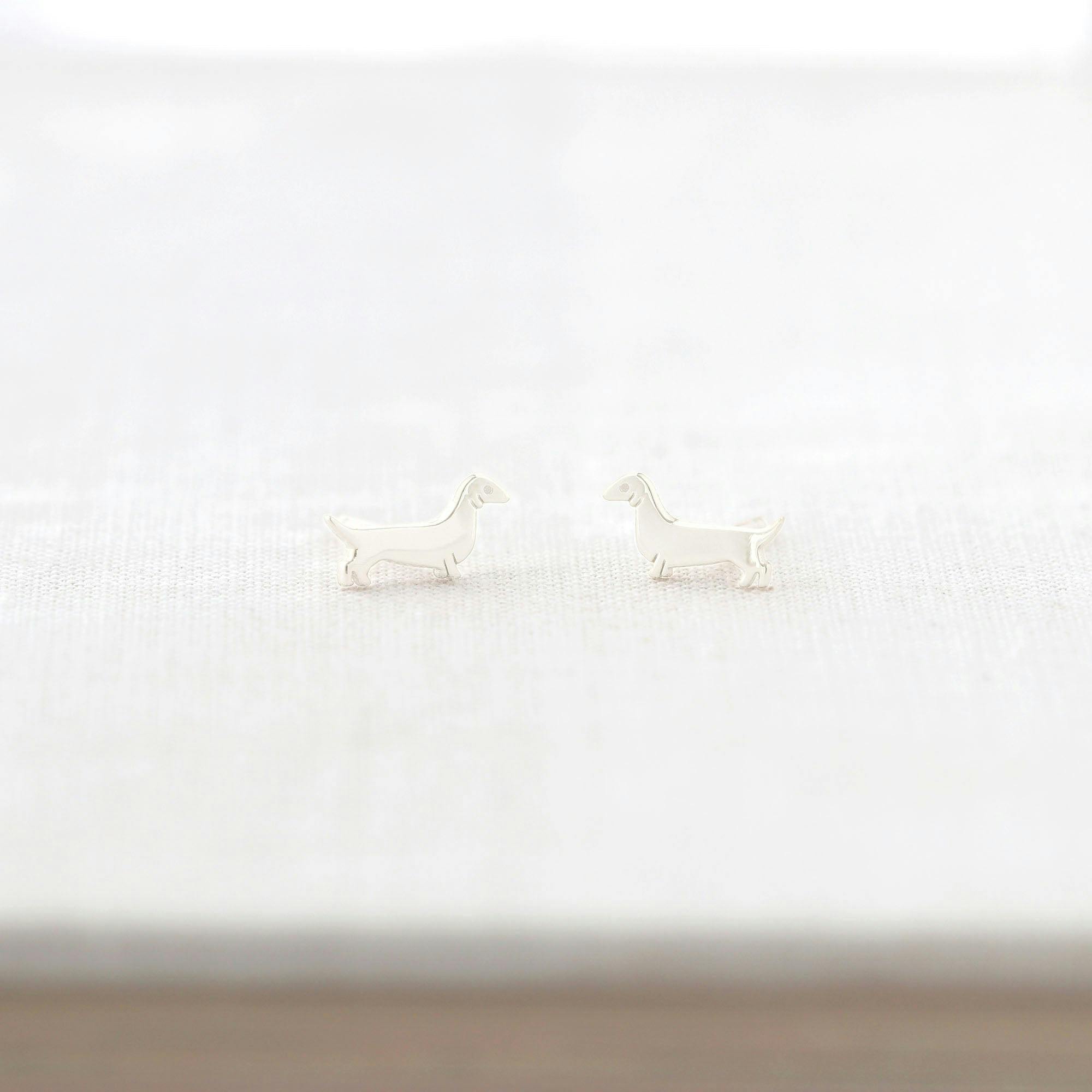 Weiner Dog Stud Earrings