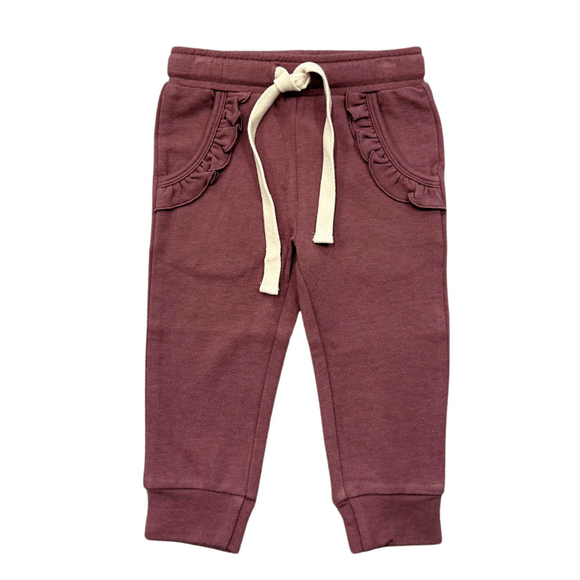 Girls Joggers in Rose Brown