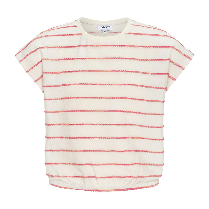 Hartley Top Coral Stripe