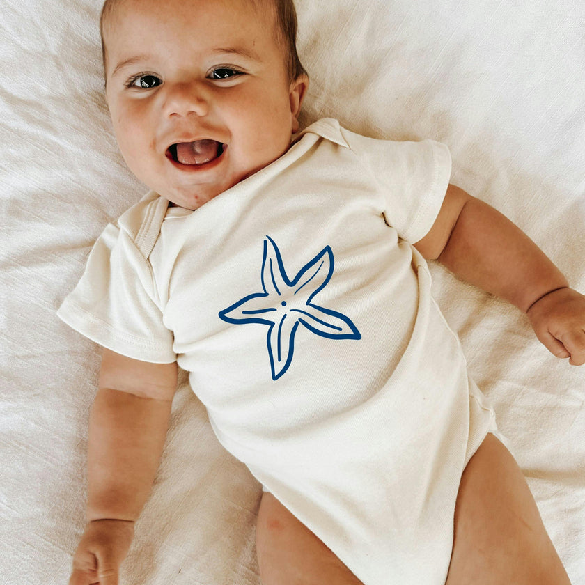 Starfish Organic Cotton Baby Bodysuit