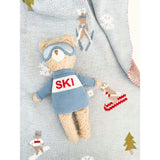Ski Blanket and Bear Plush Toy Gift Set