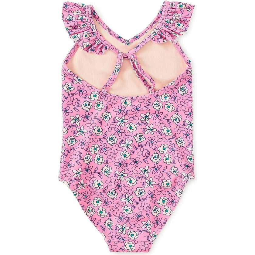 Ruffle One-Piece Swimsuit, Multi