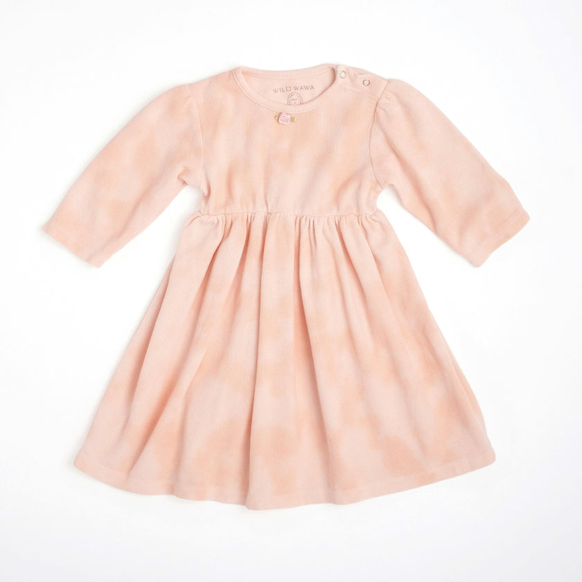 Tie-dye Dress in Baby Pink