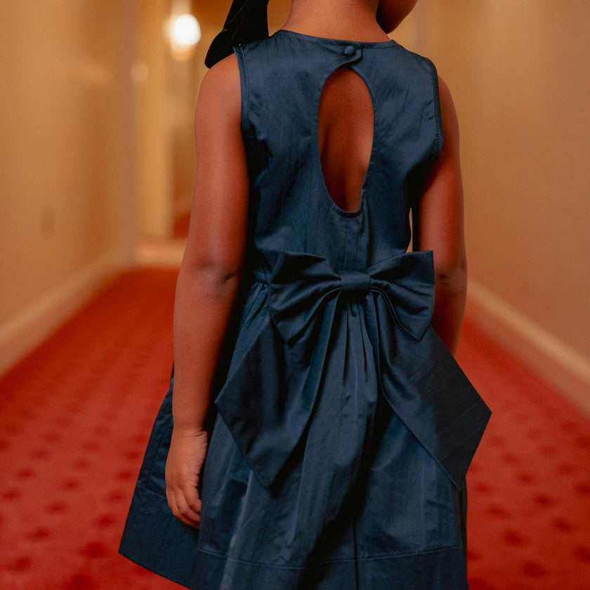 Mini Greyson Dress in Navy