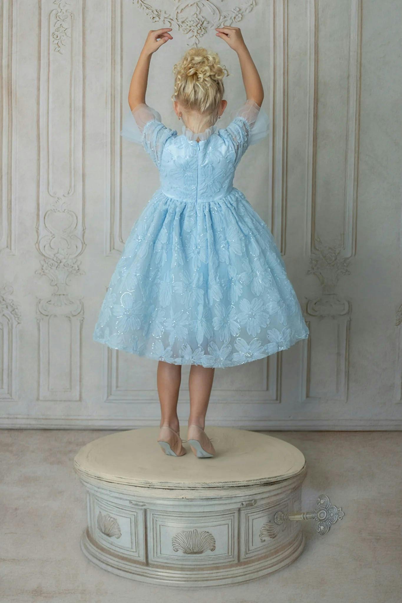 Sky Petal Music Box Dress