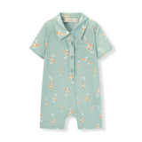 Swimming Koi Collared Shortall