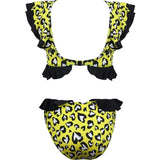 Rosette Short Sleeve One-Piece Swimsuit