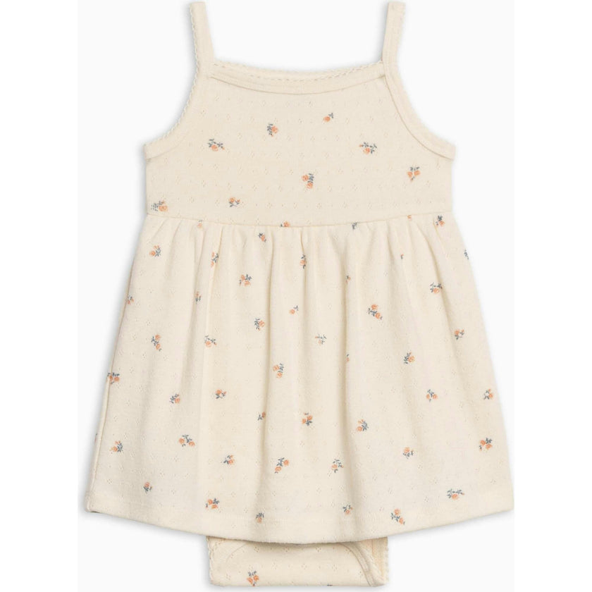 Soleil Pointelle Bodysuit Dress - Maris Floral / Ivory + Sea