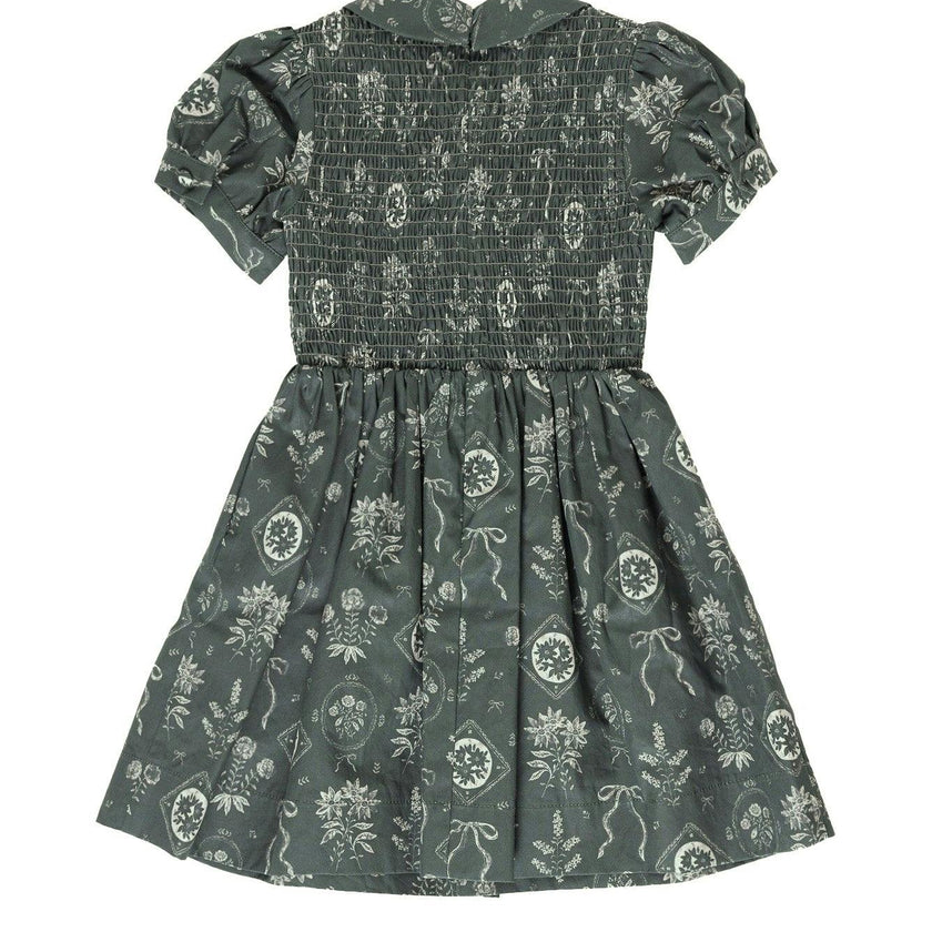 Mini Keegan Dress in Green Vintage Bouquet