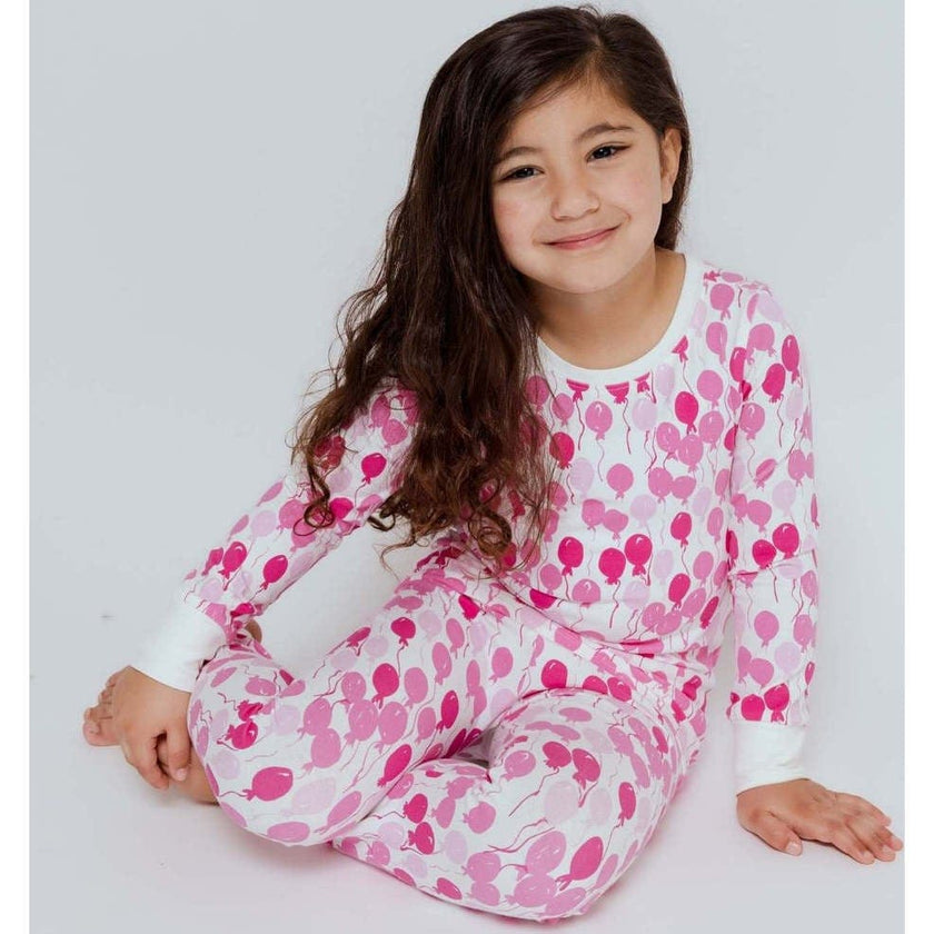 Print Long Sleeve Cuffed Pajamas