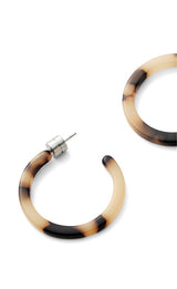 Mini Hoops in Blonde Tortoise