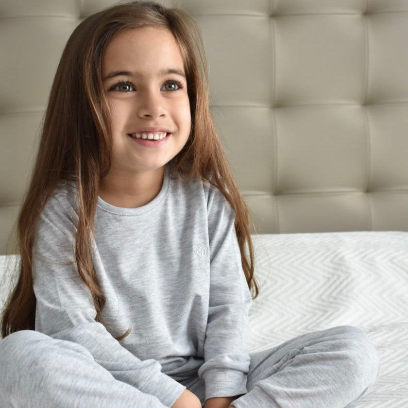 Grey Pajama Set in Pima Cotton