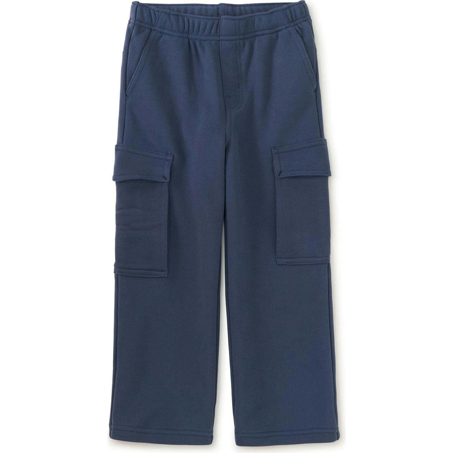 Wide Leg Cargo Pants, Blue