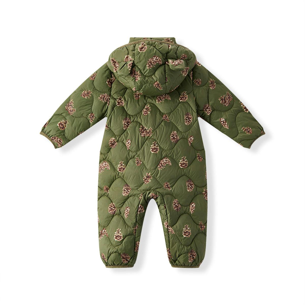 Pinecone Lightweight Down Hooded Jumpsuit