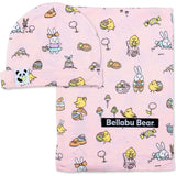 Easter Pink Bamboo Swaddle & Beanie Set