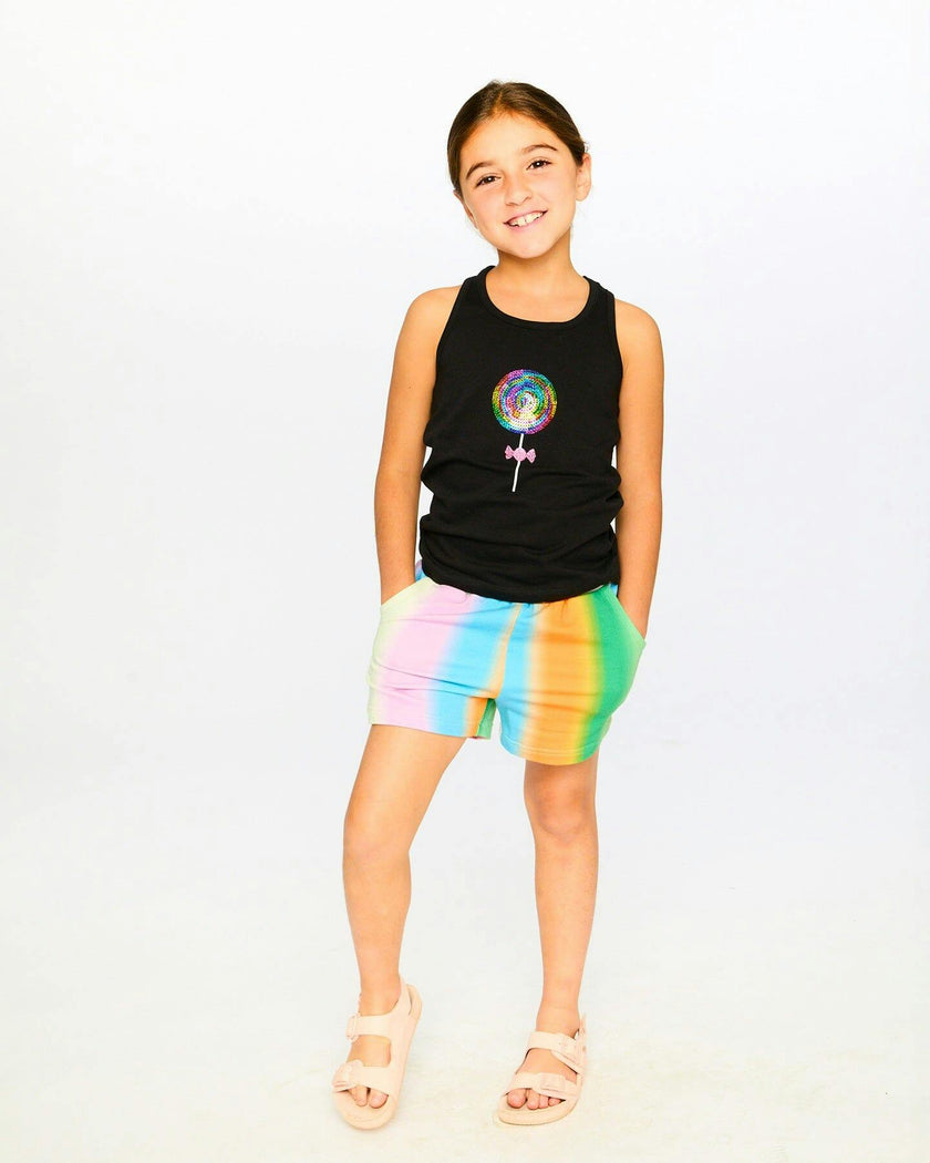 Organic Cotton Jersey Tank Top Black