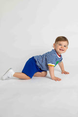 Stripe Knit T-Shirt With Lizard