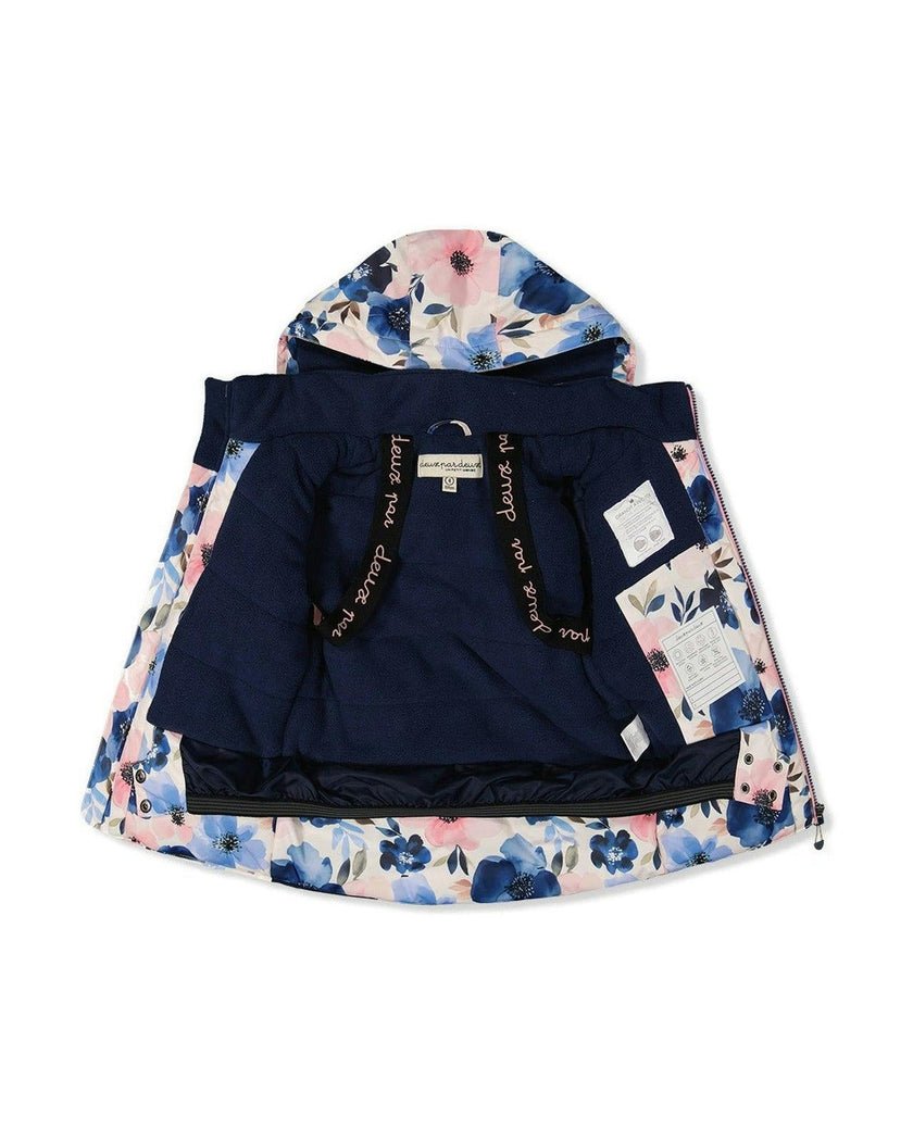 Two Piece Play Snowsuit Watercolor Flower Print