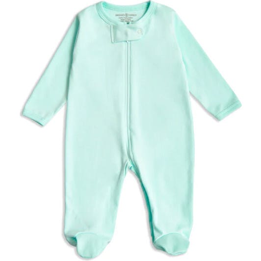 Blue Baby Footie Sleeper | Hypoallergenic Pima Cotton