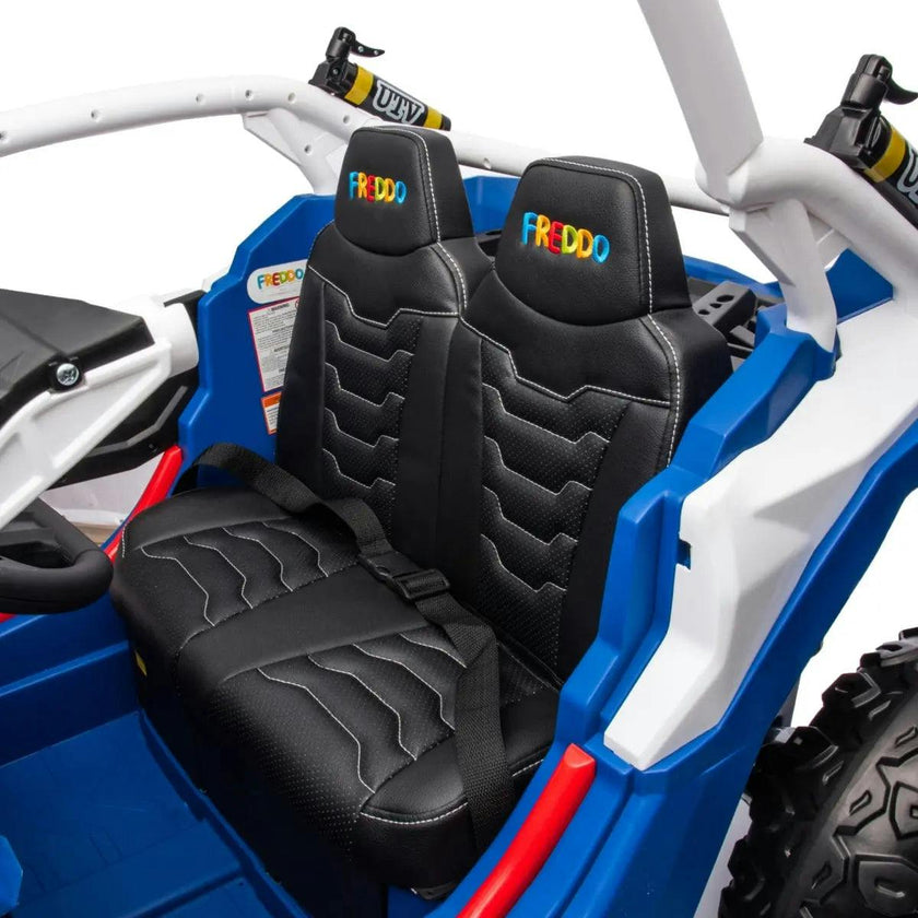 24V 4x4 Freddo Storm Police UTV 2-Seater for Kids with Lights & Sirens for Action-Packed Adventures