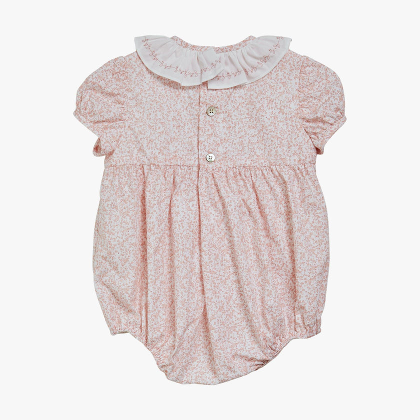 Bubble Romper Pink Minifloral