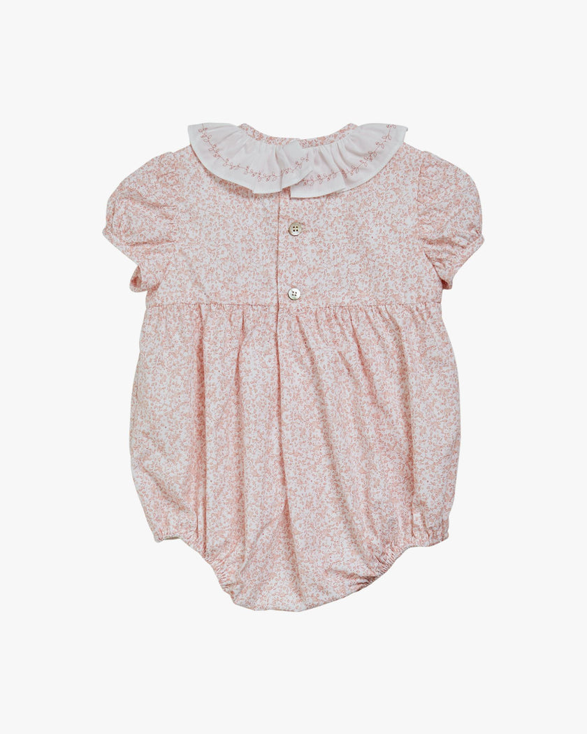 Bubble Romper Pink Minifloral