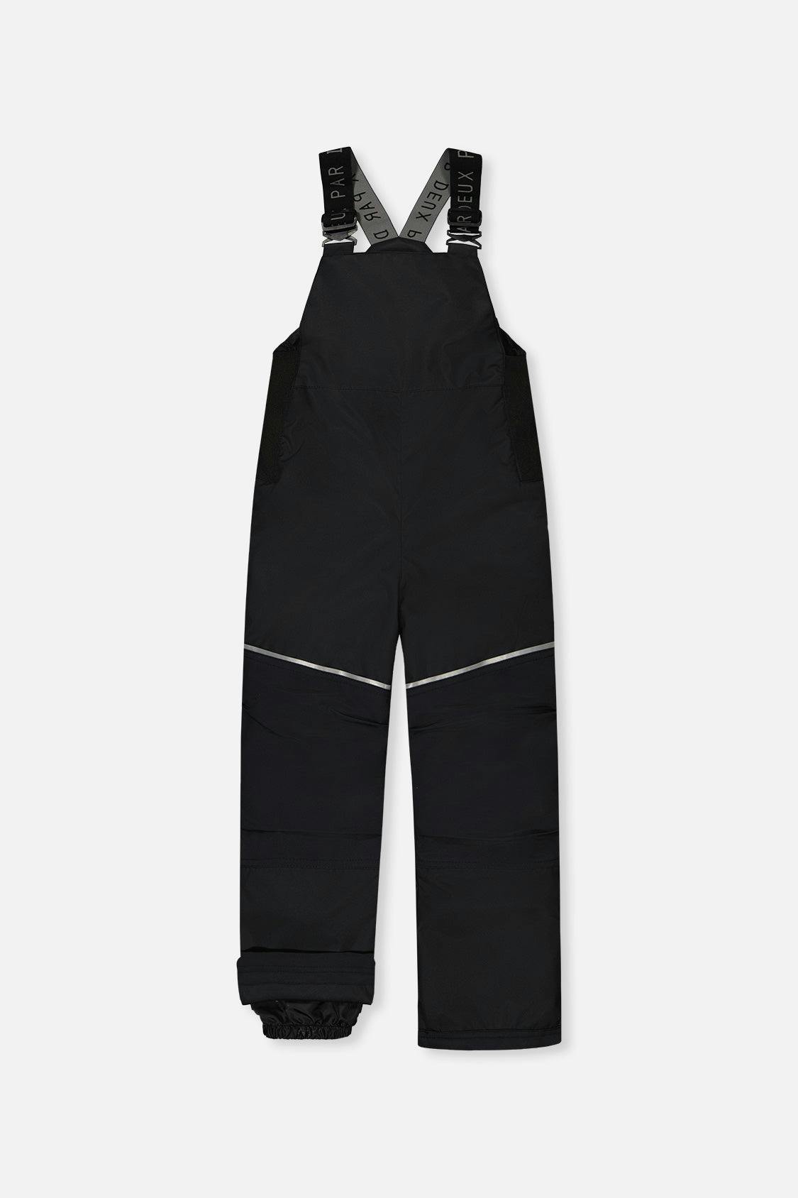 Two Piece Discover Snowsuit Black Brown and Blue