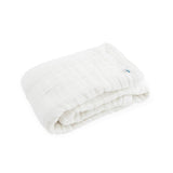 Cotton Muslin Baby Quilt - White
