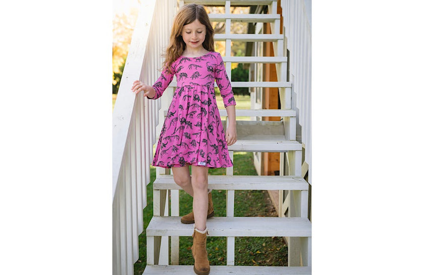 Twirly Dress In Dino