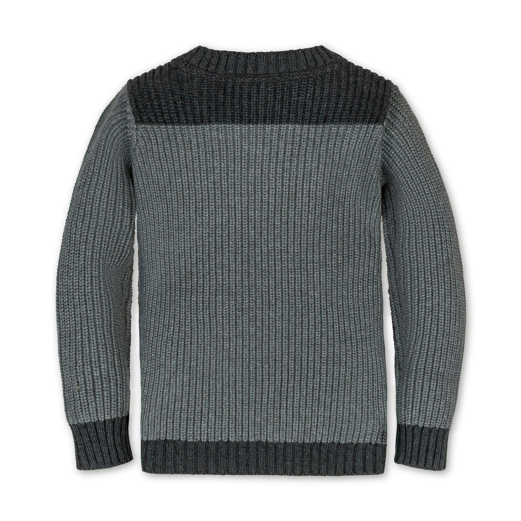 Organic Shoulder Detail Crew Neck Sweater