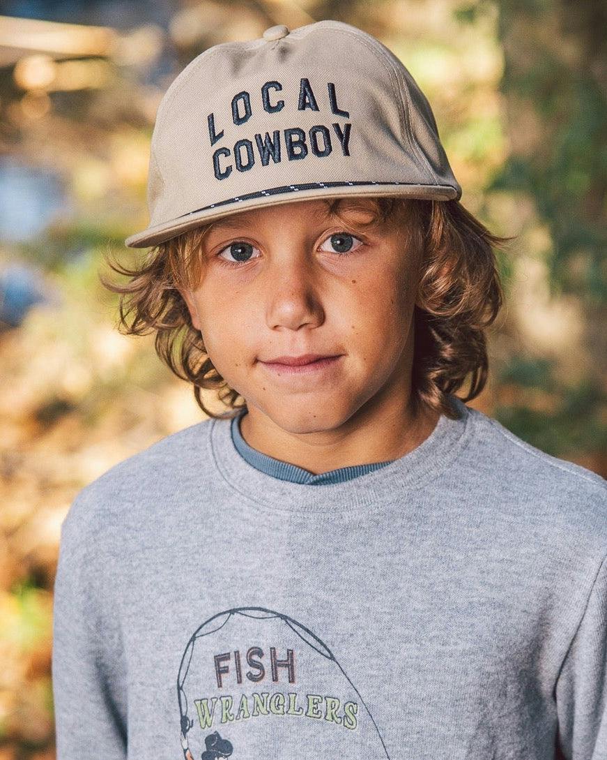 Local Cowboy Snapback Hat - Khaki Twill