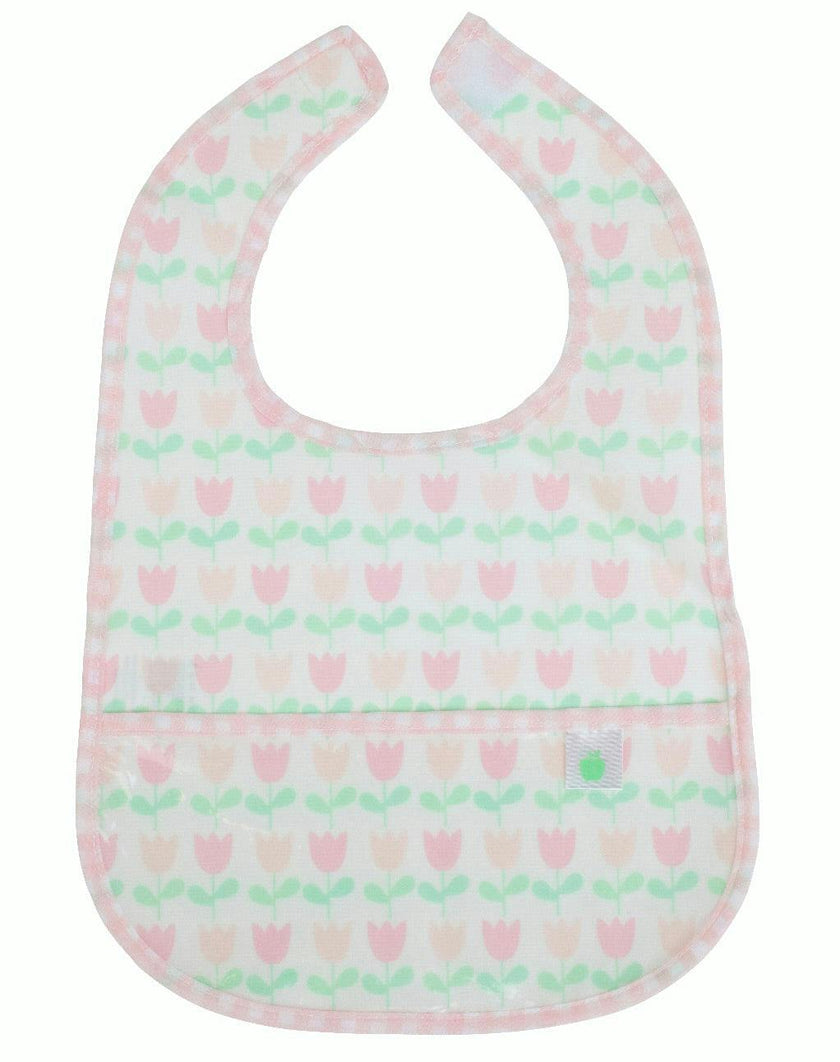 The Wipe It Bib in Tulips