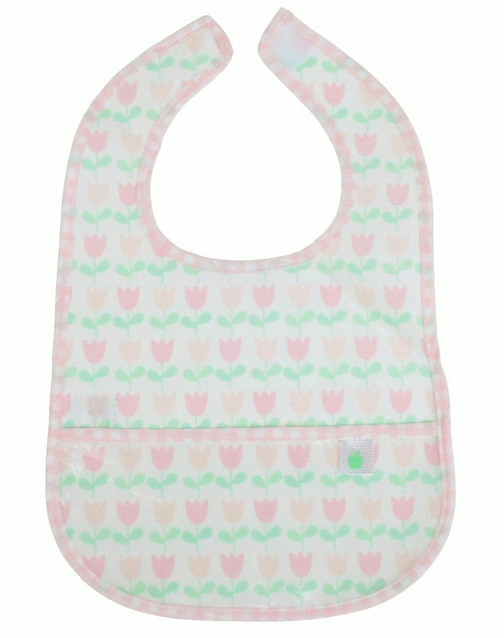 The Wipe It Bib in Tulips