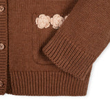 Organic Rosette Pocket Cardigan