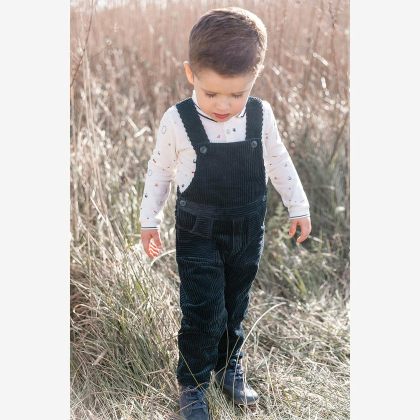 TARTINE ET CHOCOLAT Corduroy Baby Overalls