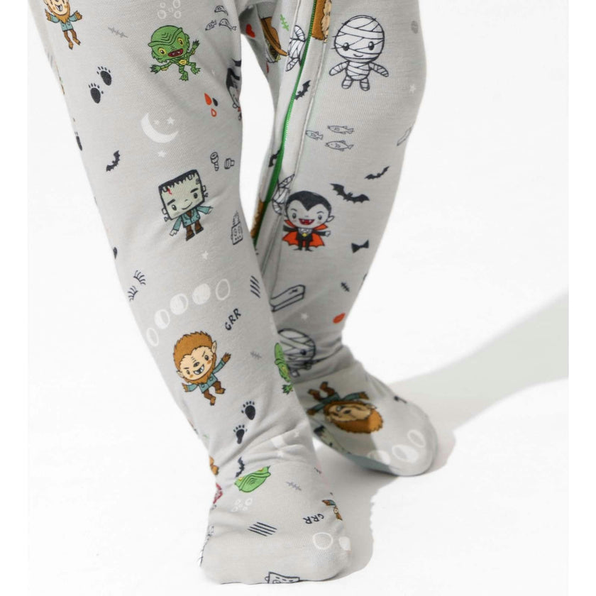 Little Monsters Bamboo Convertible Footie